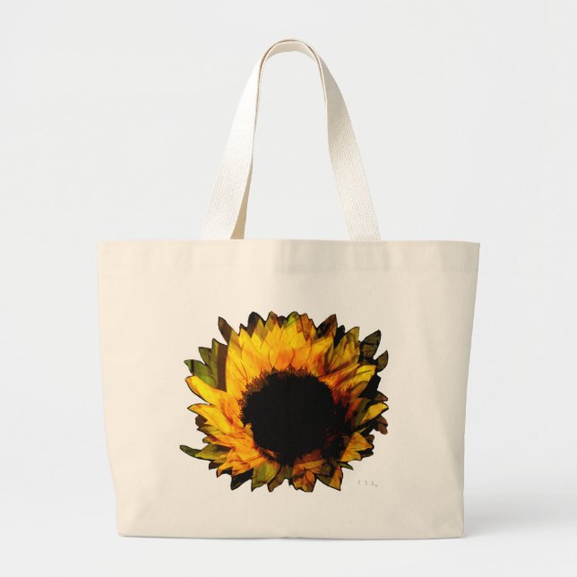 Bolso De Tela Gigante girasol (Frente)