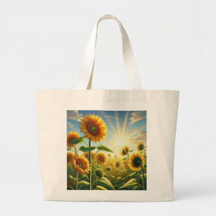 Bolso De Tela Gigante Girasol de embrión dorado