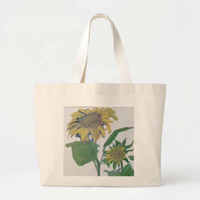 Bolso De Tela Gigante Girasoles (Frente)