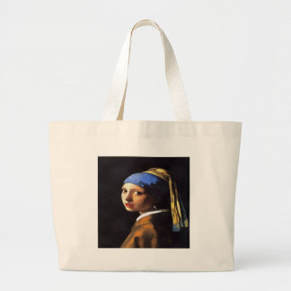 Bolso De Tela Gigante Girl with a Pearl Earring After Johannes Vermeer