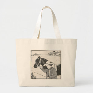 Bolso De Tela Gigante Girl With Pony