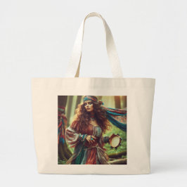 BOLSO DE TELA GIGANTE GITANA BAILANDO