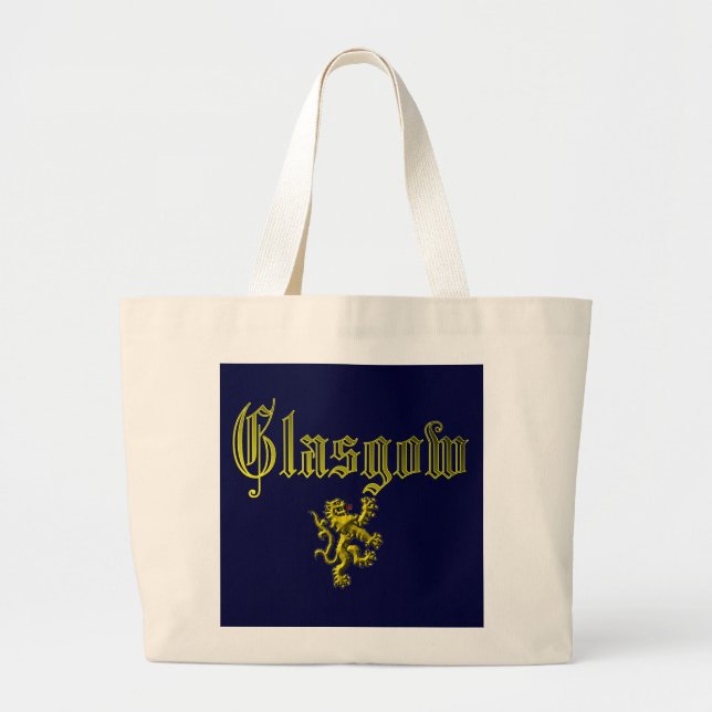 Bolso De Tela Gigante Glasgow Escocia (Frente)