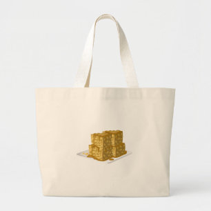 Bolso De Tela Gigante Glitch Food avena