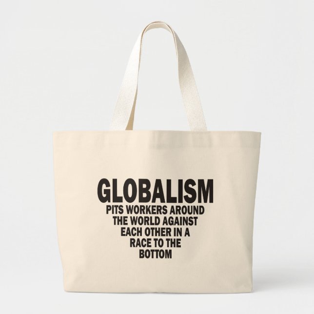 Bolso De Tela Gigante Globalismo (Frente)