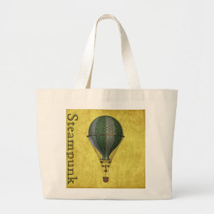 Bolso De Tela Gigante Globo aerostático victoriano steampunk