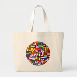 Bolso De Tela Gigante Globo de la bandera