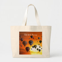 Globos de aire caliente en vuelo Tote Bag