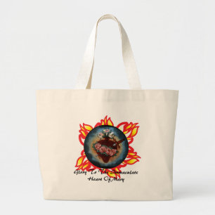Bolso De Tela Gigante Gloria al corazón inmaculado de Maria