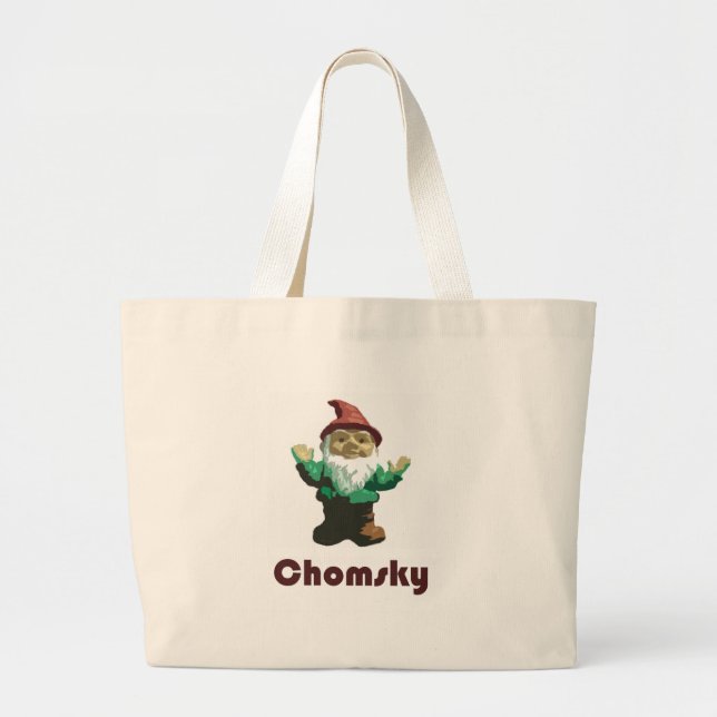 Bolso De Tela Gigante Gnomo Chomsky (Frente)