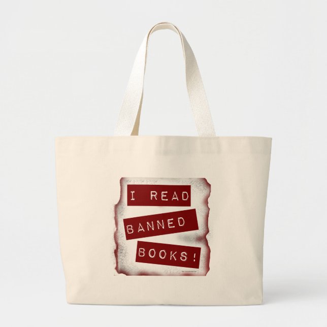 Bolso De Tela Gigante Go Read Banglons Bookworm Motto (Frente)