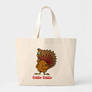Bolso De Tela Gigante Gobble Gobble Acción de Gracias