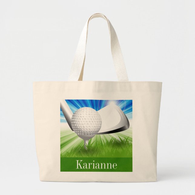 Bolso De Tela Gigante Golf Tote Bag (Frente)