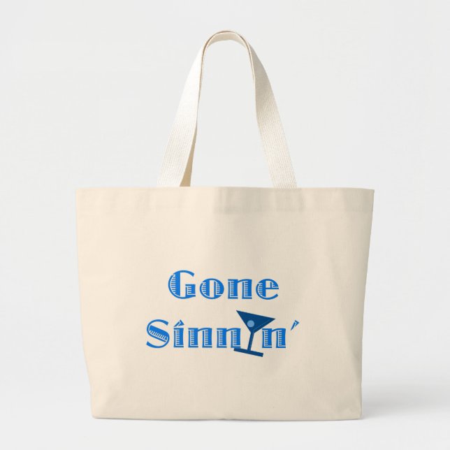 Bolso De Tela Gigante Gone Sinnin' (Frente)