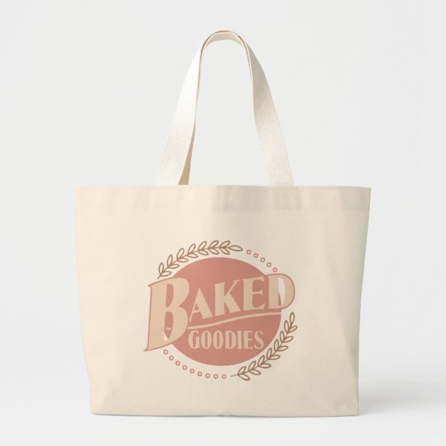 Bolso De Tela Gigante Goodies al horno - Bakery Baker Baking (Frente)