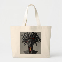 Bolso De Tela Gigante Gorgon Abstract Graphite Tote Bag