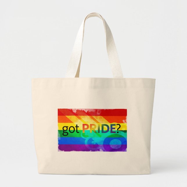 Bolso De Tela Gigante Got Pride LGBT Flag (Frente)