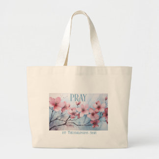 Bolso De Tela Gigante GraceGear - Pray Tote Bag-Blue Text