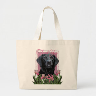 Bolso De Tela Gigante Gracias - Labrador - negro - indicador