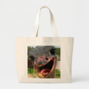 Bolso De Tela Gigante Graciosa foto de pájaro de Ostrich Face