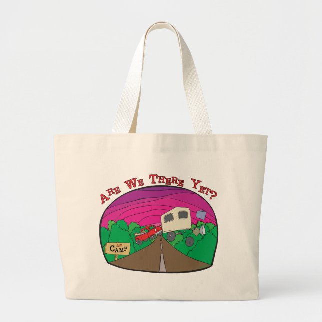 Bolso De Tela Gigante Gracioso Camping (Frente)
