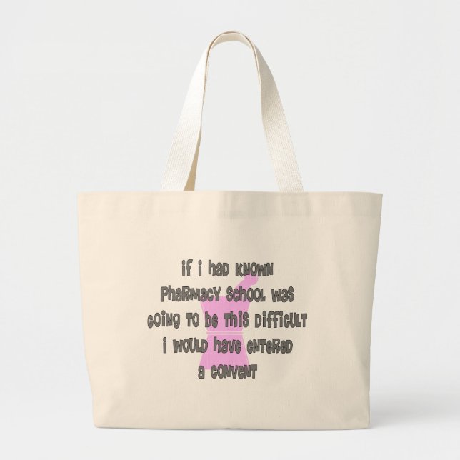 Bolso De Tela Gigante Gracioso Pharm-D (Pharmacy Student_ Gifts) (Frente)