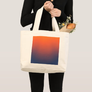 Bolso De Tela Gigante Gradiente de brasa de medianoche