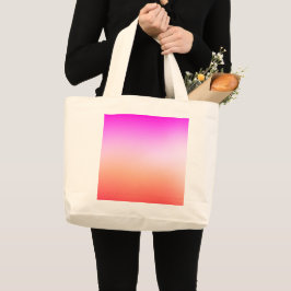 Bolso De Tela Gigante Gradiente de puesta de sol pastel radiante