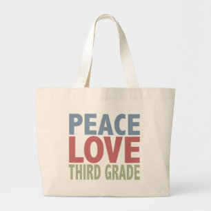 Bolso De Tela Gigante Grado del amor de la paz tercer