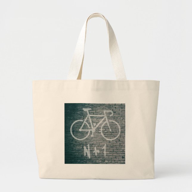 Bolso De Tela Gigante Graffiti en bicicleta N+1 (Frente)