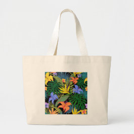 Bolso De Tela Gigante Gráfica de flor tropical Hawai Aloha