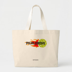 Bolso De Tela Gigante Gráfica personal de Vivid Pickle Boss