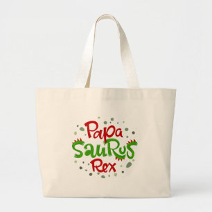 Bolso De Tela Gigante Gráfico de Papa Saurus Rex