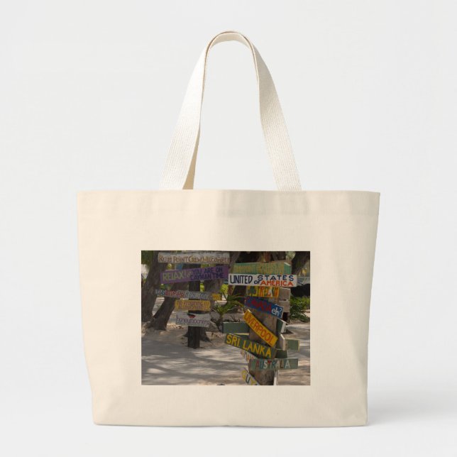 Bolso De Tela Gigante Gran Caimán de The Post Rum Point (Frente)