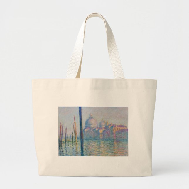 Bolso De Tela Gigante Gran Canal Venecia Arte de pintura Monet (Frente)