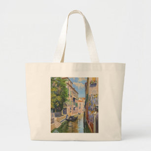 Bolso De Tela Gigante Gran Canal Vintage Góndolas Venecia Italia Viaje
