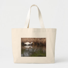 Bolso De Tela Gigante Gran Egret 1