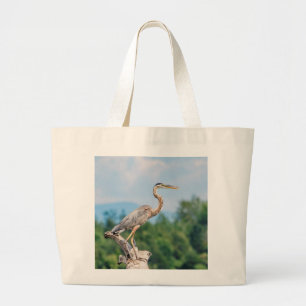 Bolso De Tela Gigante Gran garza azul