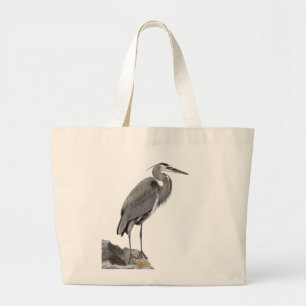 Bolso De Tela Gigante Gran garza azul