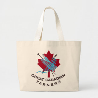 Bolso De Tela Gigante Gran tote del JUMBO de Yarners del canadiense