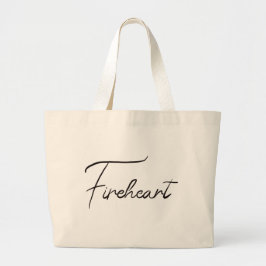Bolso De Tela Gigante Gran trono de fuego de corazón de Tote de vidrio
