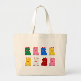 Bolso De Tela Gigante Grand Tote Bag maneki neko