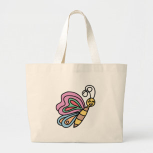 Bolso De Tela Gigante Grande inspirado por el tote de las mariposas