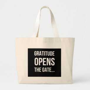 Bolso De Tela Gigante Gratitud Abre La Oferta inspiradora
