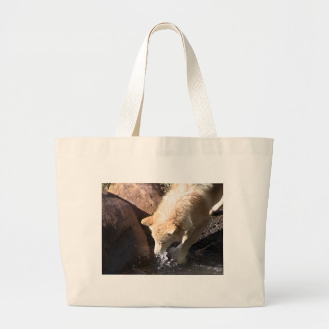 Bolso De Tela Gigante Gray Wolf (Frente)