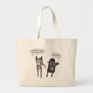 Bolso De Tela Gigante Greyhound "Cortando el tratamiento" Tote Bag