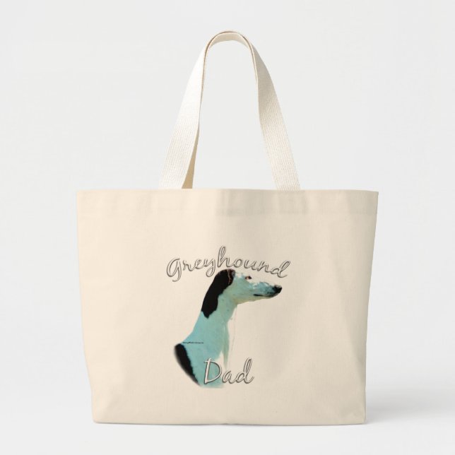 Bolso De Tela Gigante Greyhound Dad (Frente)