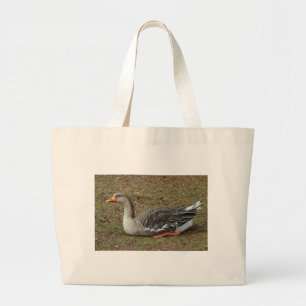 Bolso De Tela Gigante Greylag Swan Goose Cross