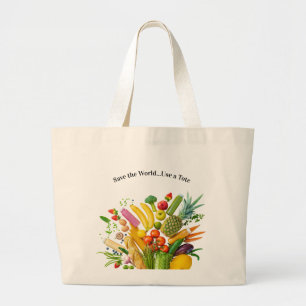 Bolso De Tela Gigante Groceries Tote Bag