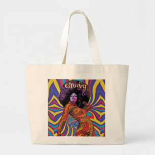Bolso De Tela Gigante Groovy Retro Tote Bag